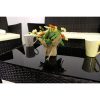 Set mobilier pentru gradina MCT Garden 273, compus din 2 fotolii, 1 canapea, 1 masa, Poliratan, Maro - Seturi Mobilier Gradina - Mercaton Store