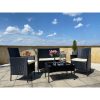 Set mobilier pentru gradina MCT Garden 273, compus din 2 fotolii, 1 canapea, 1 masa, Poliratan, Maro - Seturi Mobilier Gradina - Mercaton Store