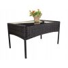 Set mobilier pentru gradina MCT Garden 273, compus din 2 fotolii, 1 canapea, 1 masa, Poliratan, Maro - Seturi Mobilier Gradina - Mercaton Store