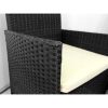 Set mobilier pentru gradina MCT 735 compus din 1 masa, 2 fotolii, 1 canapea, Negru/Crem - Seturi Mobilier Gradina - Mercaton Store