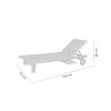 Sezlong pentru gradina, lemn, 195x70x28/80 cm, Langeland - Scaune gradina si sezlonguri - Mercaton Store