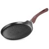 Tigaie clatite, PanCake 25 cm, aluminiu, inductie, antiaderenta, Black Marble LineMagic, Home - Oale, Cratite si tigai - Mercaton Store