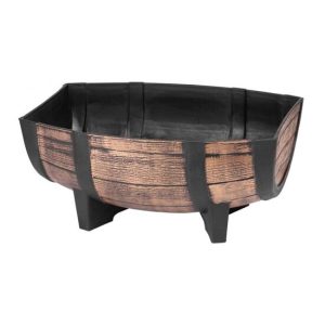Ghiveci pentru flori, Strend Pro, model butoi lemn, 41x19x29 cm - Ghivece pentru flori - Mercaton Store