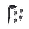 Lampa solara pentru gradina, Verk Group, model urme animal, AA, 1.2 V, set 4 buc, 9x12 cm - Lampi solare gradina - Mercaton Store