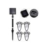 Lampa solara pentru gradina, Verk Group, model urme animal, AA, 1.2 V, set 4 buc, 9x12 cm - Lampi solare gradina - Mercaton Store