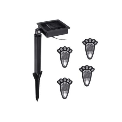 Lampa solara pentru gradina, Verk Group, model urme animal, AA, 1.2 V, set 4 buc, 9x12 cm - Lampi solare gradina - Mercaton Store