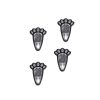 Lampa solara pentru gradina, Verk Group, model urme animal, AA, 1.2 V, set 4 buc, 9x12 cm - Lampi solare gradina - Mercaton Store