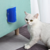 Perie de masaj si curatarea blanii cu iarba Catnip pentru pisicute, montaj pe colturi, 8.5 x 12.5 cm, Albastru - Ingrijire Animale - Mercaton Store