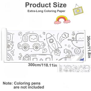Rola hartie auto-adeziva si decupabila pentru desenat si colorat, 3m x 30 cm, Model cu masini - Seturi pictura si desen - Mercaton Store