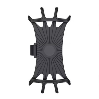 Suport universal din silicon pentru Telefoane cu Display pana la 8", Flexibil, Montaj pe Ghidon, Compatibil si cu Carut, Trotineta sau Scuter, Negru - Unelte si Suporti Biciclete - Mercaton Store