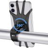 Suport universal din silicon pentru Telefoane cu Display pana la 8", Flexibil, Montaj pe Ghidon, Compatibil si cu Carut, Trotineta sau Scuter, Negru - Unelte si Suporti Biciclete - Mercaton Store