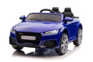 Masina electrica pentru copii, Audi TTRS Albastru, 2 motoare, 3 viteze, greutate maxima admisa 30 kg