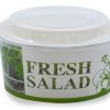 Set 50 Boluri pentru salata din carton, cu capac, Capacitate 1100 ML, Model Fresh, meniu fast food la pachet - Boluri si Castroane - Mercaton Store
