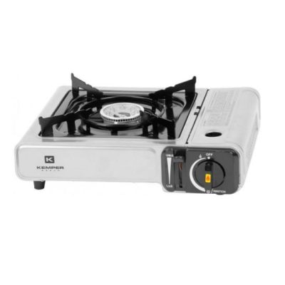 Aragaz smart camping, portabil, 2.06 kW, un arzator, aprindere piezo-electrica, 36x31x9 cm, Kemper - Arzatoare camping - Mercaton Store