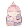 Ghiozdan pentru copii, impermeabil, buzunare multiple, material respirabil, 20 - 35 L, 30 x 11 x 42 cm, Roz - Ghiozdane, Genti si Trollere - Mercaton Store