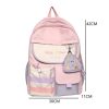 Ghiozdan pentru copii, impermeabil, buzunare multiple, material respirabil, 20 - 35 L, 30 x 11 x 42 cm, Roz - Ghiozdane, Genti si Trollere - Mercaton Store