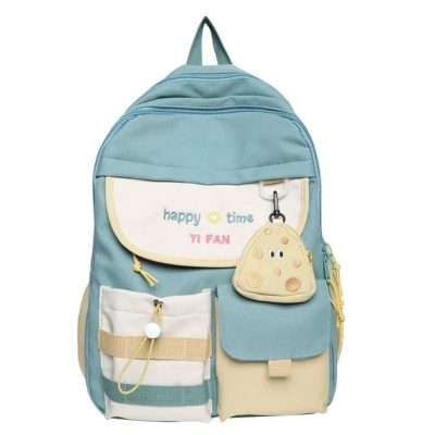 Ghiozdan pentru copii, impermeabil, buzunare multiple, material respirabil, 20 - 35 L, 30 x 11 x 42 cm, Verde - Ghiozdane, Genti si Trollere - Mercaton Store