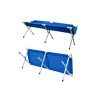 Pat pliabil camping, gradina, pescuit, Verk Group, poliester, albastru, max 110 kg, 187x70x42 cm - Scaune gradina si sezlonguri - Mercaton Store