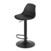 Scaun de bucatarie/bar, Mercaton, Hoga, rotativ, PP, piele ecologica, negru, 38x40x81-102 cm - Scaune pentru Casa - Mercaton Store