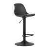 Scaun de bucatarie/bar, Mercaton, Hoga, rotativ, PP, piele ecologica, negru, 38x40x81-102 cm - Scaune pentru Casa - Mercaton Store