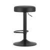 Scaun de bucatarie/bar, Mercaton, Rojst, rotativ, piele ecologica, negru, 38x38x62-83 cm - Scaune pentru Casa - Mercaton Store