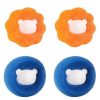 Set 4 bile pentru masina de spalat, indepartare par animale de companie, Albastru / Portocaliu - Accesorii pentru baie - Mercaton Store
