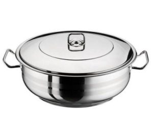 Cratita cu capac inox, 6.5 Litri, Arian, otel inoxidabil, 30 cm - Oale, Cratite si tigai - Mercaton Store