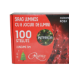 Instalatie de Craciun, sirag luminos cu 8 jocuri de lumini, 100 de beculete stelute rosii, 5 m - Instalatii de Craciun - Mercaton Store