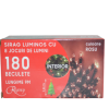Instalatie de Craciun, sirag luminos cu 8 jocuri de lumini, 180 de beculete rosii, 9 m - Instalatii de Craciun - Mercaton Store