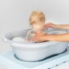 Perie de baie moale pentru bebelusi, din silicon alimentar, monobloc, fara BPA, 0+ luni, Reer BabyCare Bath Brush 81083 - Bureti de Baie si Accesorii - Mercaton Store