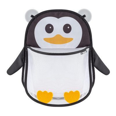 Saculet din plasa pentru jucarii de baie, prindere cu ventuze, forma de pinguin, fara BPA, 0+ luni, Reer MyHappyPingu 76062 - Jucarii de Baie - Mercaton Store
