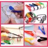 Set 4 Instrumente Mercaton cu 2 capete pentru curatarea ochelarilor din microfibra SoftTouch, Suport pentru inel chei, 7 x 2 cm, Multicolore - Accesorii Diverse pentru Ingrijire - Mercaton Store