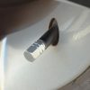 Set 4 capace hexagonale decorative pentru valva auto, Aluminiu, 1.8 cm, Argintiu - Accesorii Roti - Mercaton Store