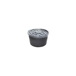 Set de 50 boluri negre de unică folosință, capacitate 500ml - Boluri si Castroane - Mercaton Store