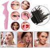 Set Profesional de Machiaj cu 20 de Pensule Antialergice si Sablon Multifunctional 5-in-1 Eyeliner din Silicon in Nuanta Roz - Pachete Promotionale - Mercaton Store