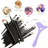 Set Profesional de Machiaj cu 20 de Pensule Antialergice si Sablon Multifunctional 4-in-1 Eyeliner din Silicon in Nuanta Mov - Pachete Promotionale - Mercaton Store Set Profesional de Machiaj cu 20 de Pensule Antialergice si Sablon Multifunctional 4-in-1 Eyeliner din Silicon in Nuanta Mov - Pachete Promotionale - Mercaton Store
