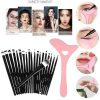 Set Profesional de Machiaj cu 20 de Pensule Antialergice si Sablon Multifunctional 4-in-1 Eyeliner din Silicon in Nuanta Roz - Pachete Promotionale - Mercaton Store Set Profesional de Machiaj cu 20 de Pensule Antialergice si Sablon Multifunctional 4-in-1 Eyeliner din Silicon in Nuanta Roz - Pachete Promotionale - Mercaton Store