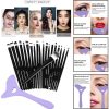Set Profesional de Machiaj cu 20 de Pensule Antialergice si Sablon Multifunctional 4-in-1 Eyeliner din Silicon in Nuanta Mov - Pachete Promotionale - Mercaton Store Set Profesional de Machiaj cu 20 de Pensule Antialergice si Sablon Multifunctional 4-in-1 Eyeliner din Silicon in Nuanta Mov - Pachete Promotionale - Mercaton Store