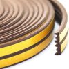 Banda autoadeziva pentru etansarea usilor si ferestrelor, Profil E, 9mm x 4mm, Rezistenta UV, Cauciuc EPDM, 6 m, Maro - Alte Accesorii Casa - Mercaton Store