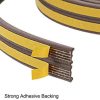 Banda autoadeziva pentru etansarea usilor si ferestrelor, Profil E, 9mm x 4mm, Rezistenta UV, Cauciuc EPDM, 6 m, Maro - Alte Accesorii Casa - Mercaton Store