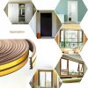 Banda autoadeziva pentru etansarea usilor si ferestrelor, Profil E, 9mm x 4mm, Rezistenta UV, Cauciuc EPDM, 6 m, Maro - Alte Accesorii Casa - Mercaton Store