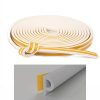 Banda autoadeziva pentru etansarea usilor si ferestrelor, Profil P, 9mm x 5.5mm, Rezistenta UV, Cauciuc EPDM, 6 m, Alb - Alte Accesorii Casa - Mercaton Store