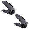 Set 2 buc, Suport antiderapant si ajustabil pentru depozitare o pereche de incaltaminte, PP, 6x25.5x11/17 cm, Negru - Organizatoare Imbracaminte si Incaltaminte - Mercaton Store