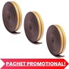 Set 3 buc, Banda autoadeziva pentru etansarea usilor si ferestrelor, Profil E, 9mm x 4mm, Rezistenta UV, Cauciuc EPDM, 6 m, Maro - Pachete Promotionale - Mercaton Store