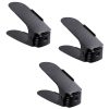 Set 3 buc, Suport antiderapant si ajustabil pentru depozitare o pereche de incaltaminte, PP, 6x25.5x11/17 cm, Negru - Organizatoare Imbracaminte si Incaltaminte - Mercaton Store