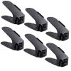 Set 6 buc, Suport antiderapant si ajustabil pentru depozitare o pereche de incaltaminte, PP, 6x25.5x11/17 cm, Negru - Organizatoare Imbracaminte si Incaltaminte - Mercaton Store