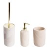 Set 3 Piese pentru baie Mercaton, Perie WC cu Suport, Dozator pentru Sapun Lichid, Suport pentru Periute, Material Rasina, Bej Mat - Pachete Promotionale - Mercaton Store Set 3 Piese pentru baie Mercaton, Perie WC cu Suport, Dozator pentru Sapun Lichid, Suport pentru Periute, Material Rasina, Bej Mat - Pachete Promotionale - Mercaton Store