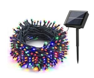 Instalatie de Craciun, tip turturi cu lumina led alb rece, franjuri cu incarcare solara, 300 leduri, 8X0.7M, 6045W - Instalatii de Craciun - Mercaton Store