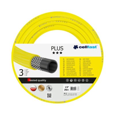 Furtun de gradina, 3 straturi, 1", 25 m, Cellfast Plus - Mufe si conectori irigare - Mercaton Store