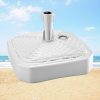 Suport Mercaton pentru umbrela, Plastic, Patrat, 39x39x14 cm, Capacitate 12 L, Alb - Umbrele Gradina si Terasa - Mercaton Store